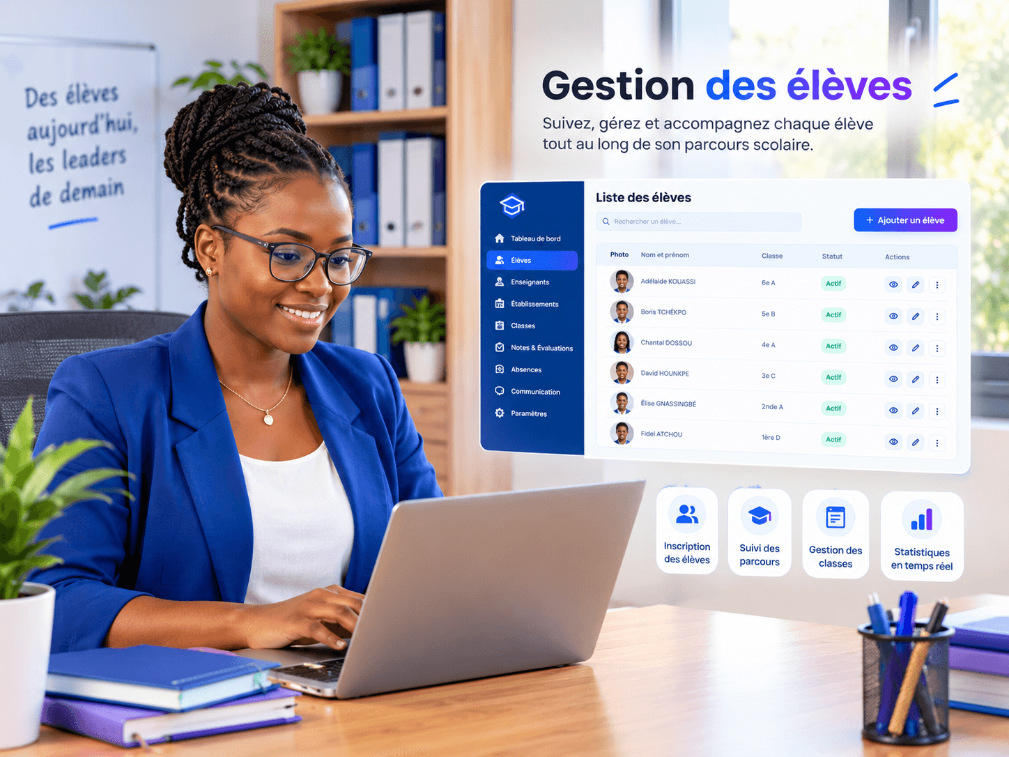 Gestion des élèves sur EduSmart
